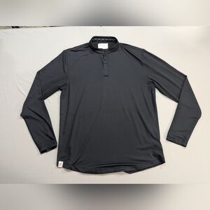Mantra Catalyst Mens Size Large Long Sleeve Polo Shirt Blade Collar Henley Golf